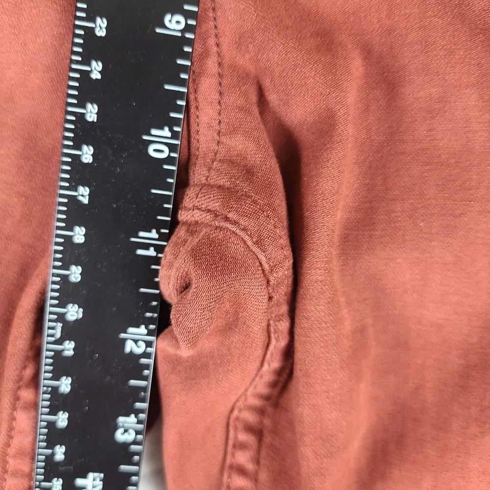Hudson Los Angeles Jeans Mens 36x34 Brick Red Wash Blake Slim Straight